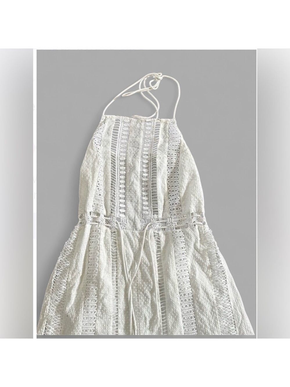 Free People Sydney Sky Jumpsuit White Size S EUC - Picture 10 of 11